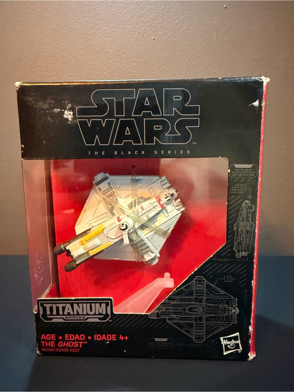 Star Wars Black Series Titanium The Ghost - White, Yellow, Red, Black